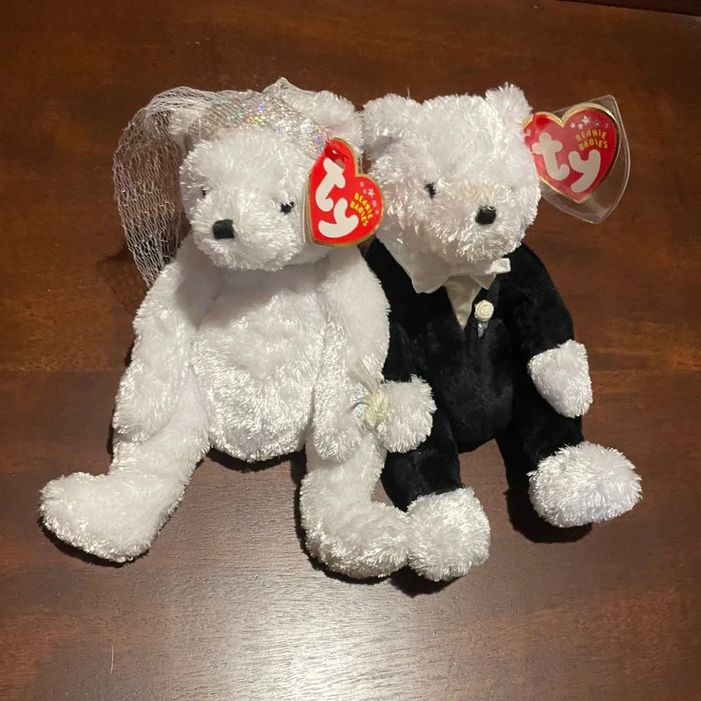 TY Groom &‎ Bride Beanie Babies